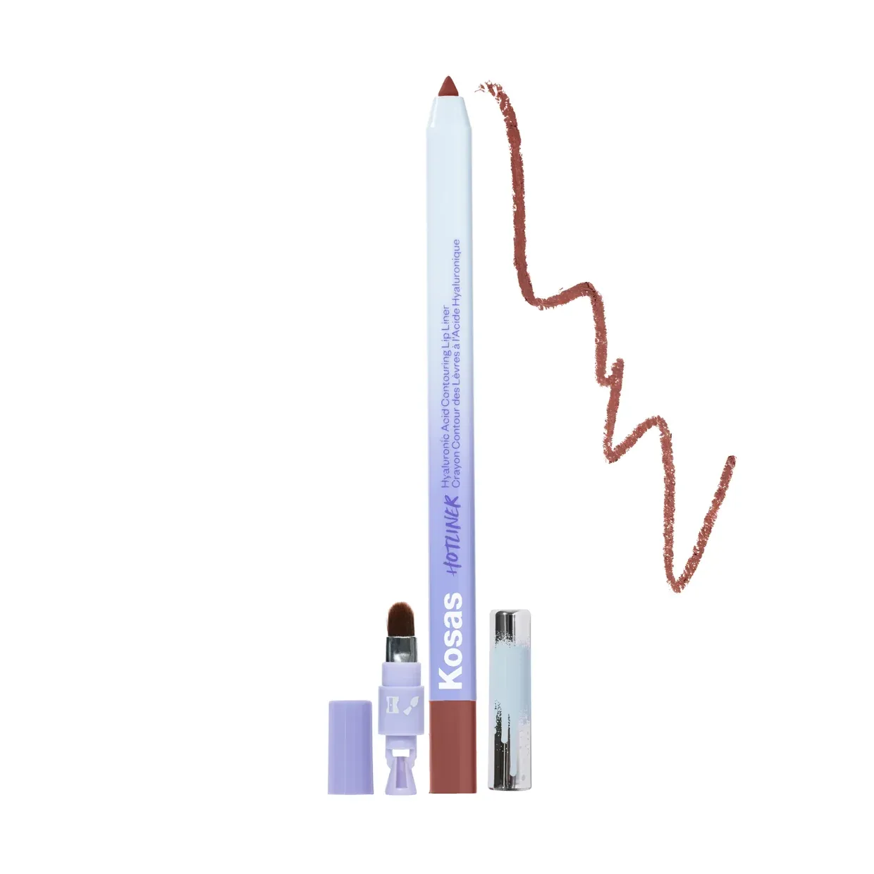 Kossas - Hotliner - Hyaluronic Acid Contouring Lip Liner | Infinite - Warm Pinky Brown