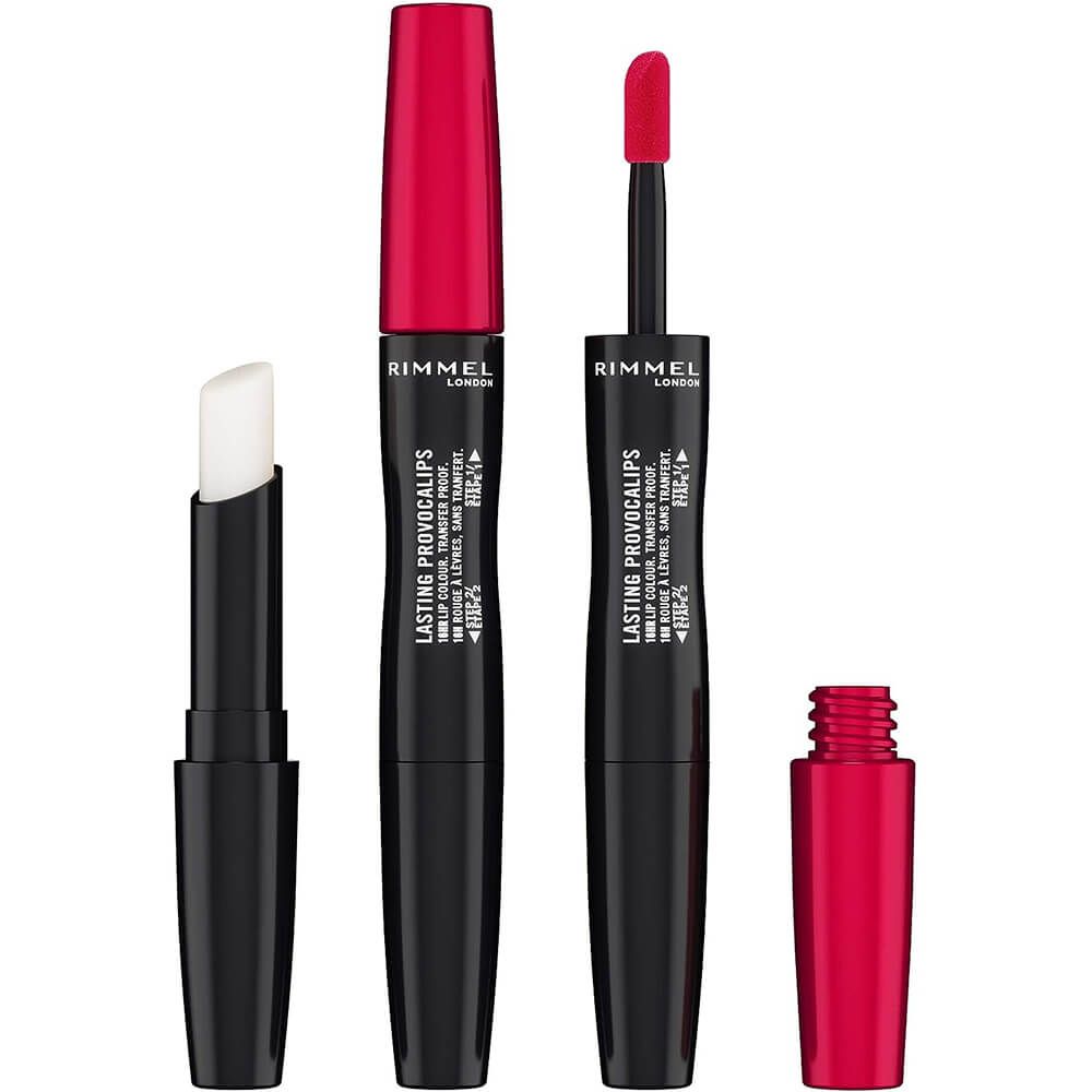 Rimmel - Lasting Provocalips Double Ended Liquid Lipstick | 500 Kiss The Town Red