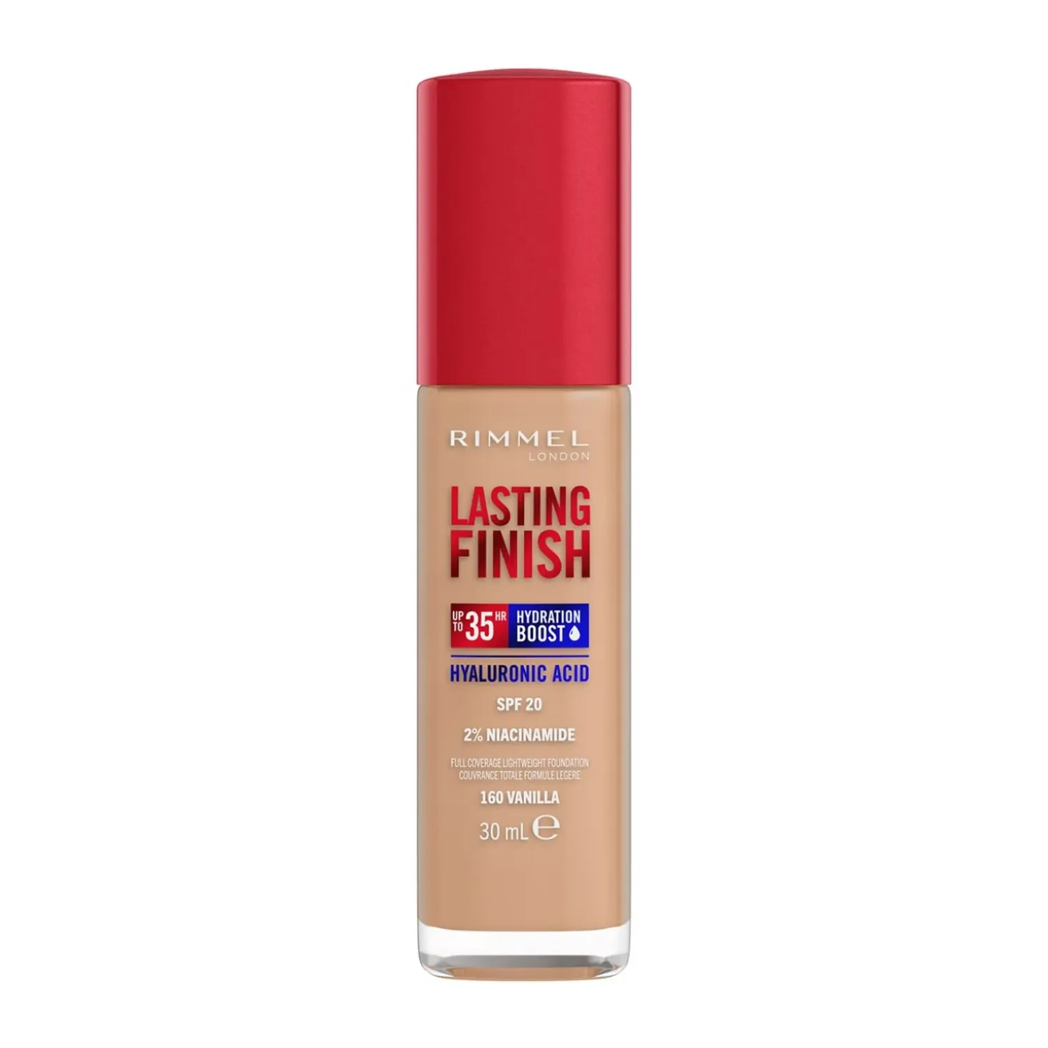 Rimmel - Lasting Finish 35H Hydration Boost – Foundation | 160 Vanilla