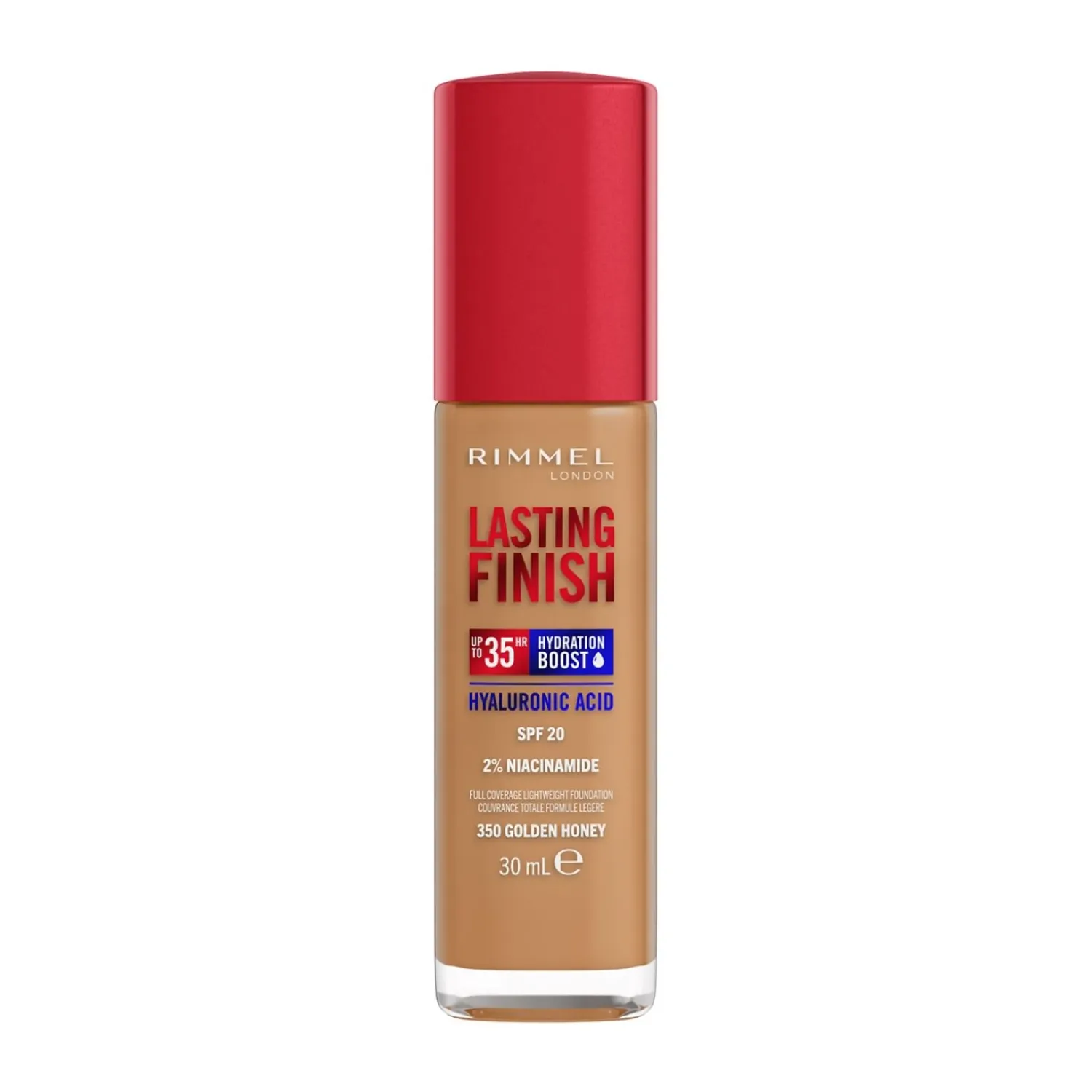 Rimmel - Lasting Finish 35H Hydration Boost – Foundation | 350 Golden Honey