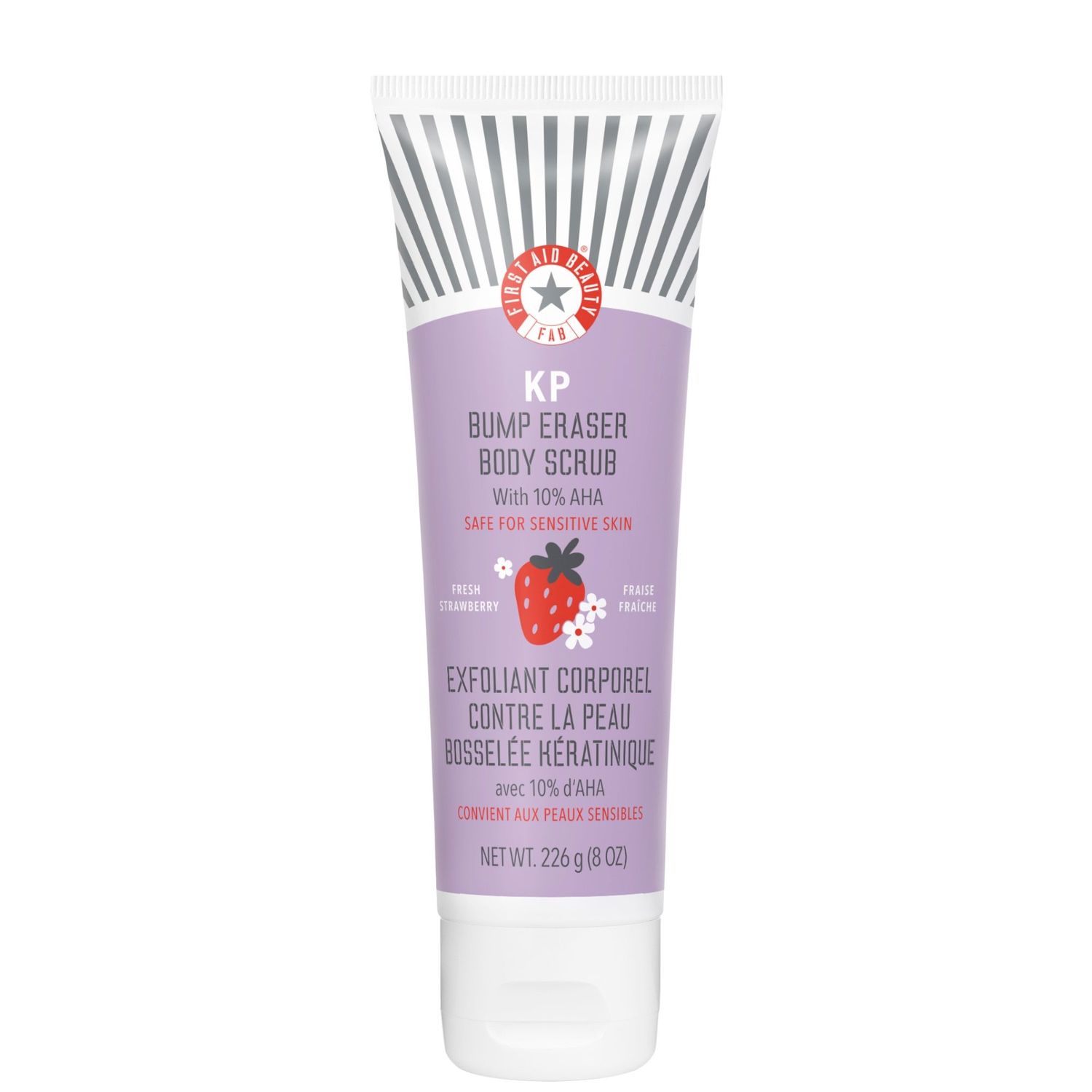 First Aid Beauty - KP Bump Eraser Body Scrub 10% AHA Fresh Strawberry | 226 Gr