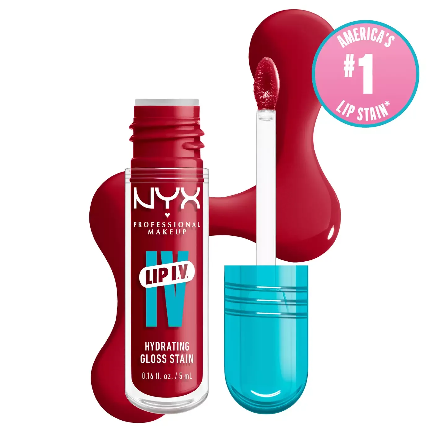 NYX - Lip I.V. Hydrating Lip Gloss Stain | 11  Red-Y Set Wet