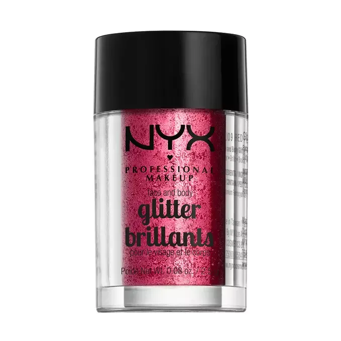 NYX - Face &amp; Body Glitter -Loose Glitters | Red