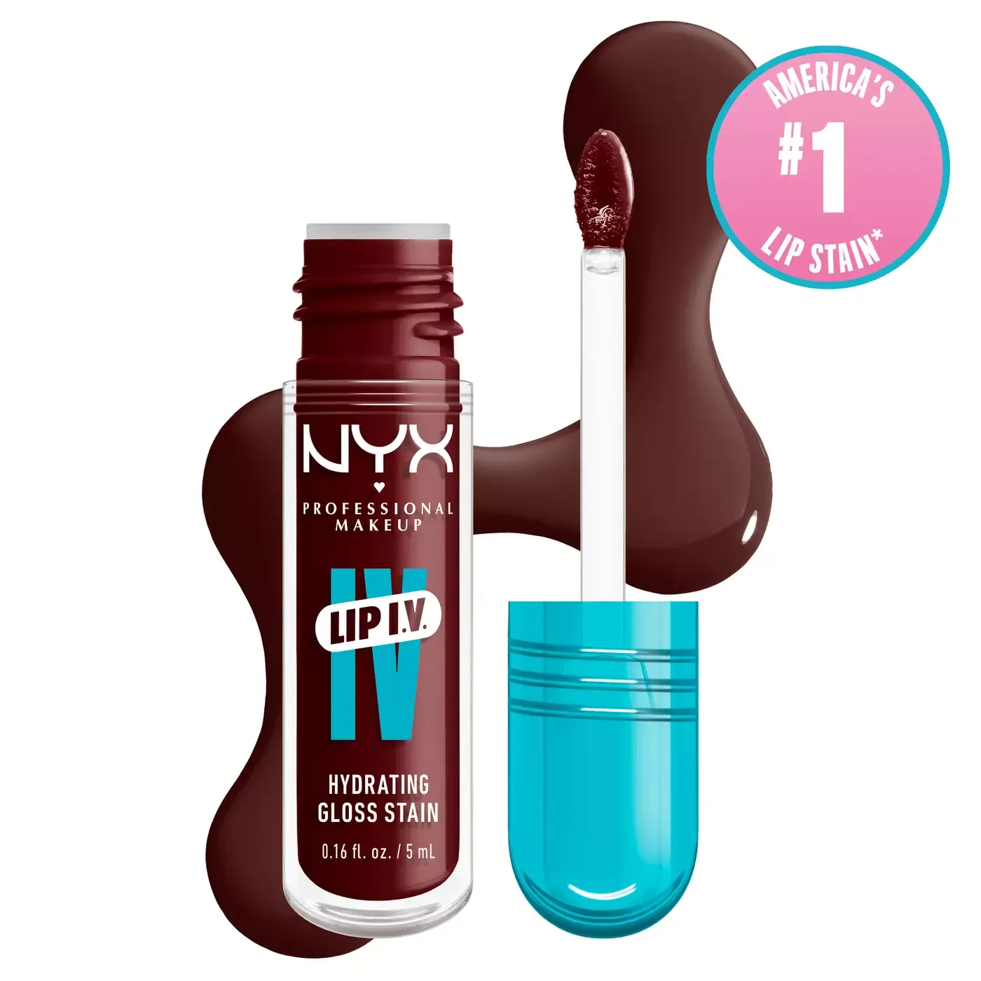 NYX - Lip I.V. Hydrating Lip Gloss Stain | 15  Water' Bout Wine?