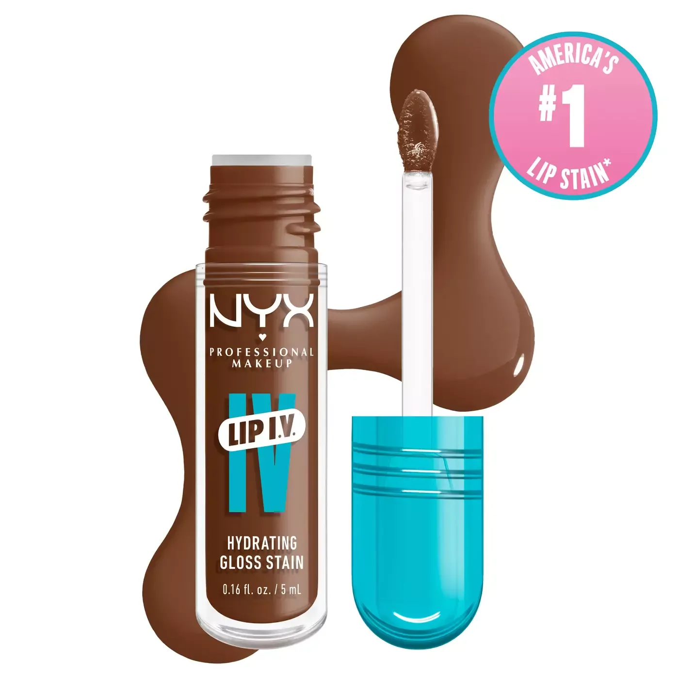 NYX - Lip I.V. Hydrating Lip Gloss Stain | 03  Splash N' Spice