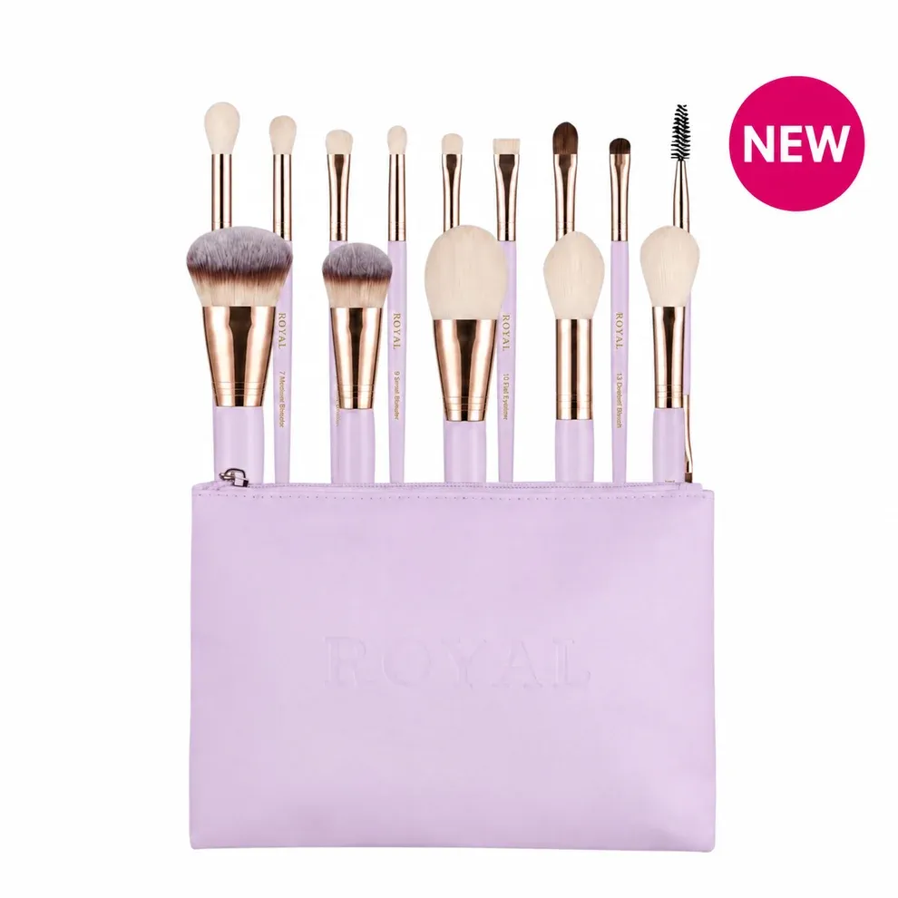 ROYAL COSMETICS - Floral Dreams 14 Piece Brush Set With Bag