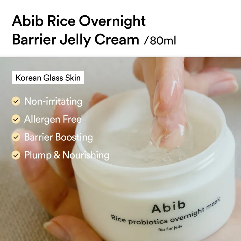 ABIB - Rice Probiotics Overnight Mask Barrier Jelly | 80 mL