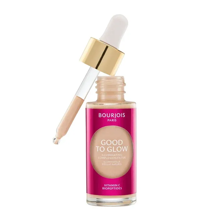 Bourjois - Good To Glow Multi-Function Highlighter, Lightweight Foundation, Primer | 001 Fair