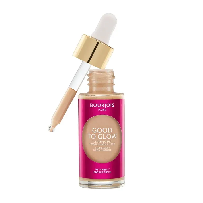 Bourjois - Good To Glow Multi-Function Highlighter, Lightweight Foundation, Primer | 002 Fair Light