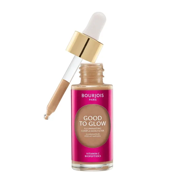 Bourjois - Good To Glow Multi-Function Highlighter, Lightweight Foundation, Primer | 005 Medium