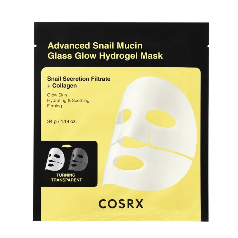 COSRX - Advanced Snail Mucin Glass Glow Hydrogel Masks | 1 Sheet