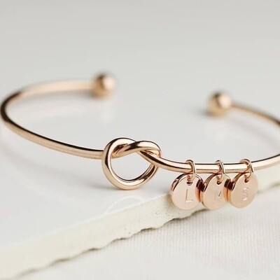 initial knot bracelet