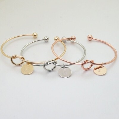 initial knot bracelet