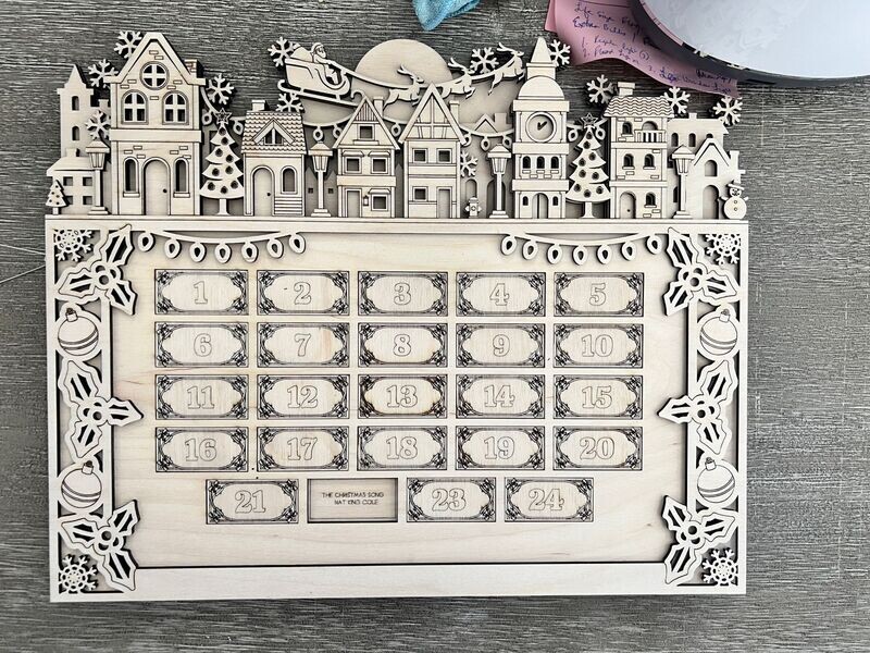 Custom Wood Advent Calendar