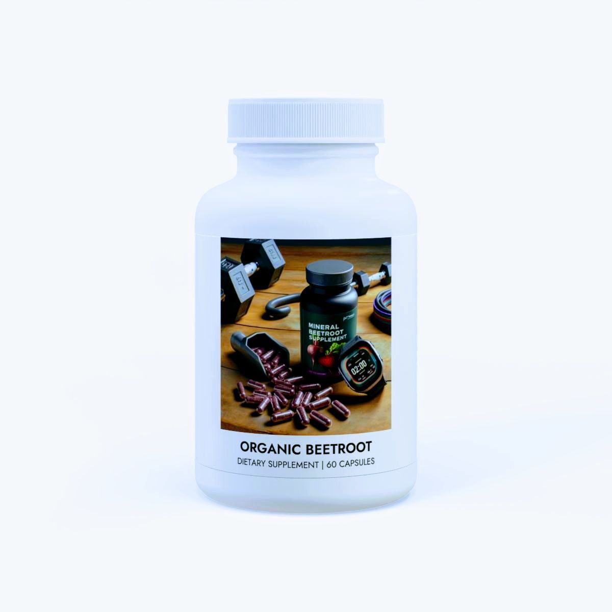 Mineral Beetroot Supplement, 60 Capsules, Optimizes your exercise performance, This product is shipped to the United States and their territories only!