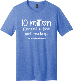 10 million Covered in Love V-Neck T-Shirt
