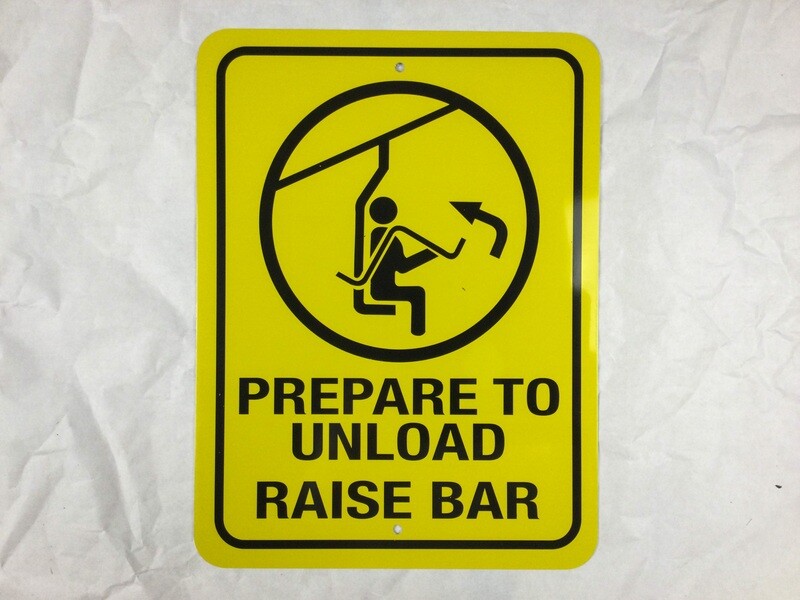 Ski Lift Sign &quot;Raise the Bar&quot;