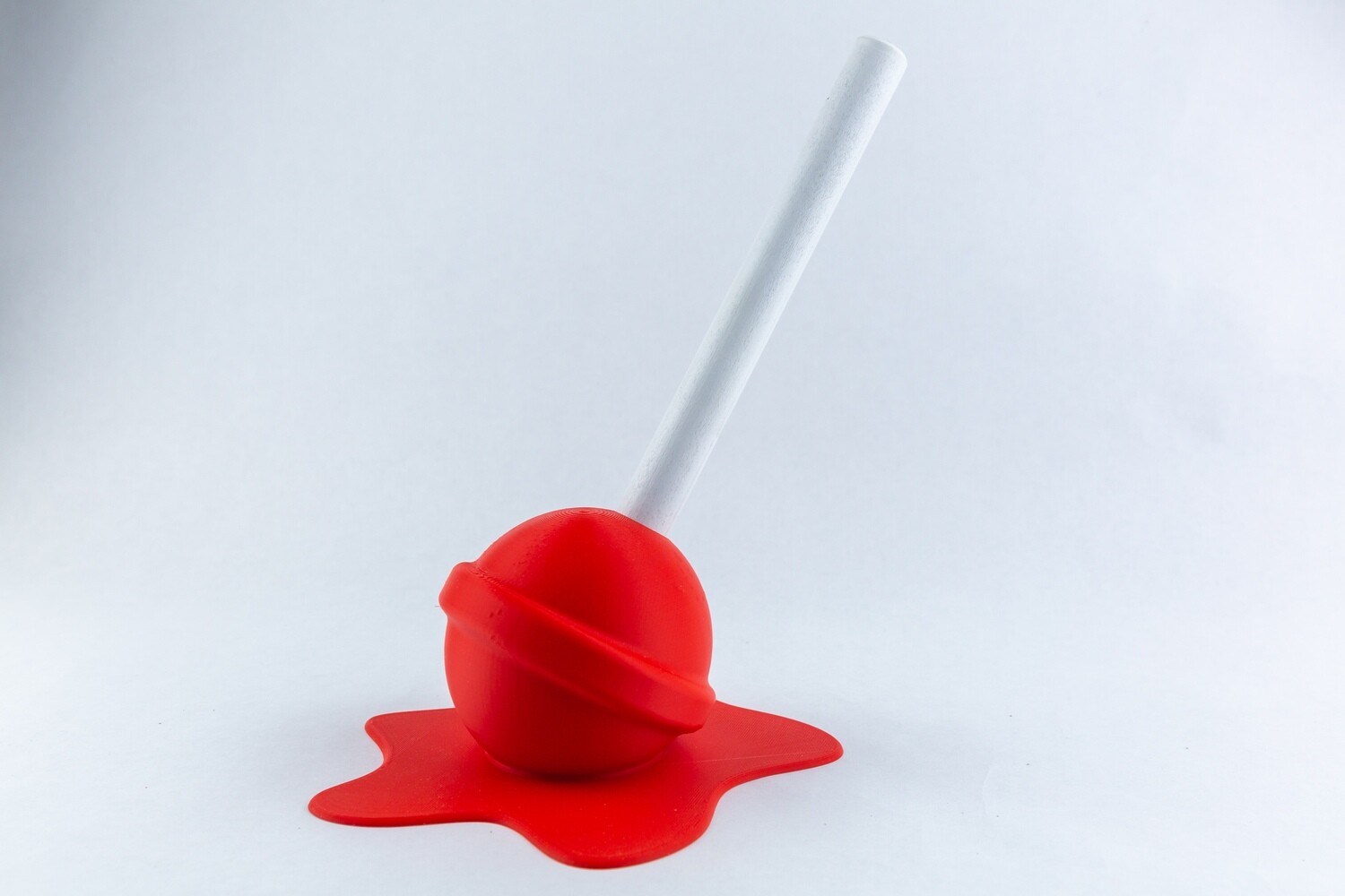 Oversized Melting Lollipop Sculpture