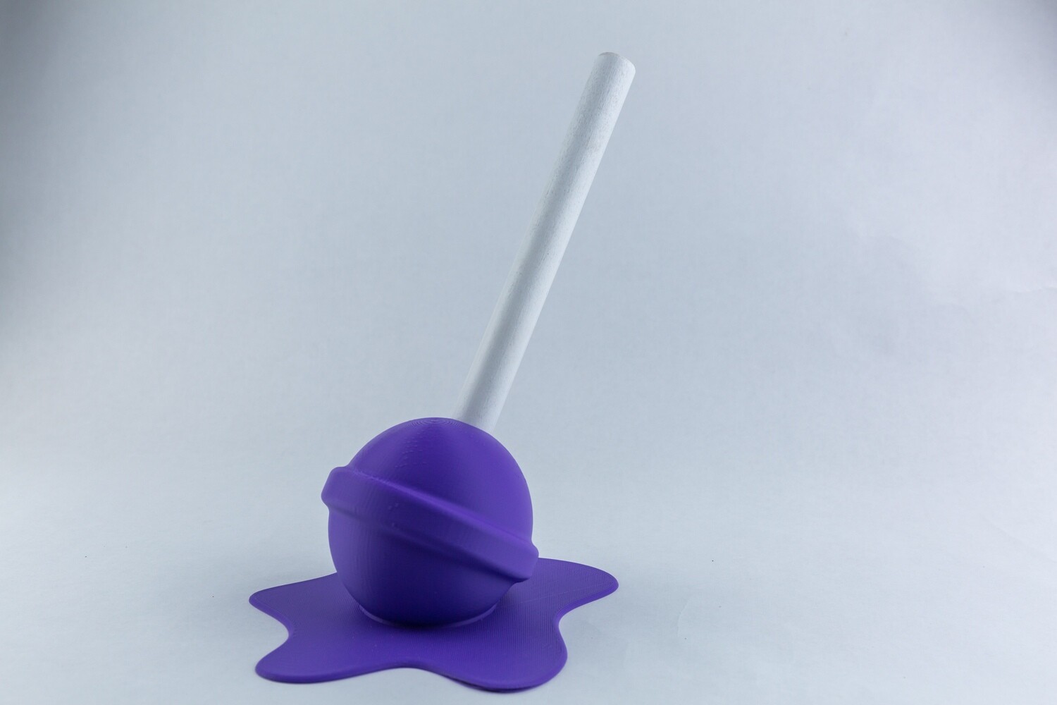 Oversized Melting Lollipop Sculpture
