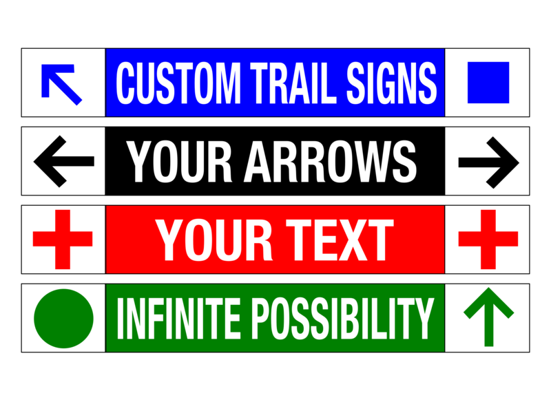 4 Trail Signs Custom
