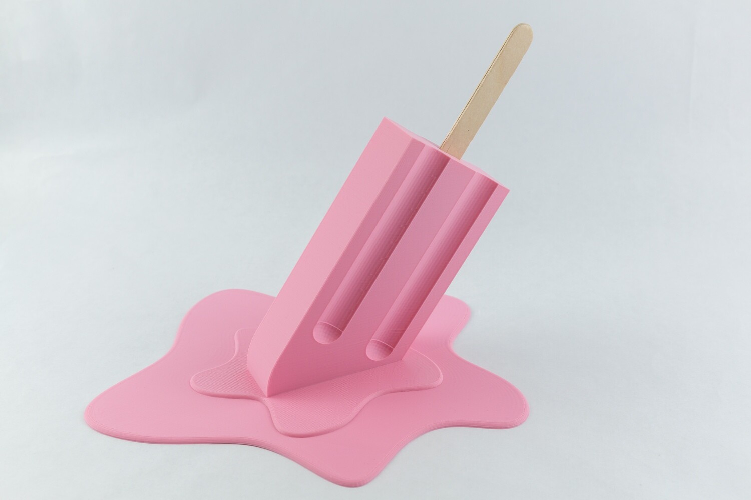 Oversized Melting Popsicle Sculpture