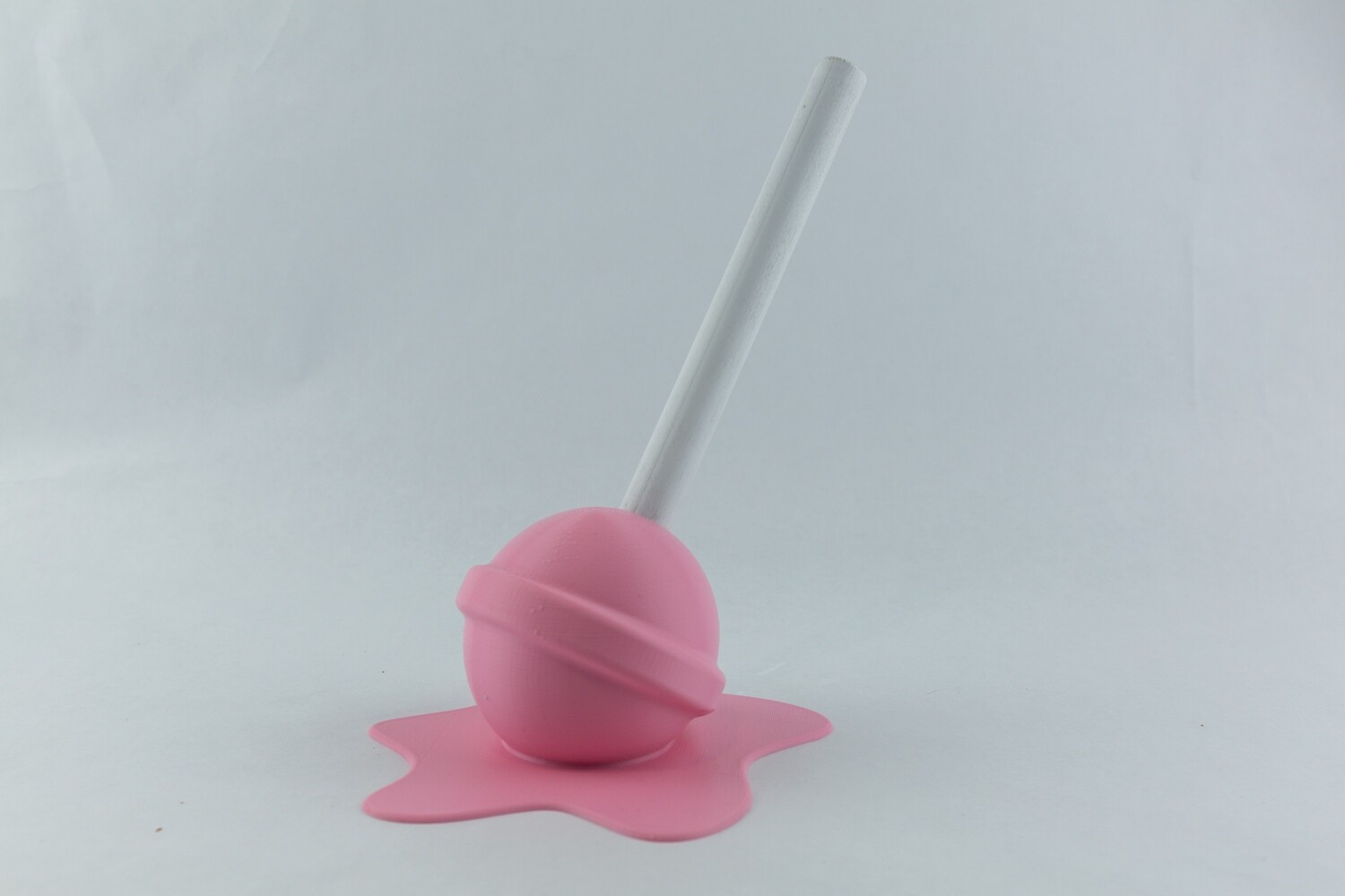 Oversized Melting Lollipop Sculpture