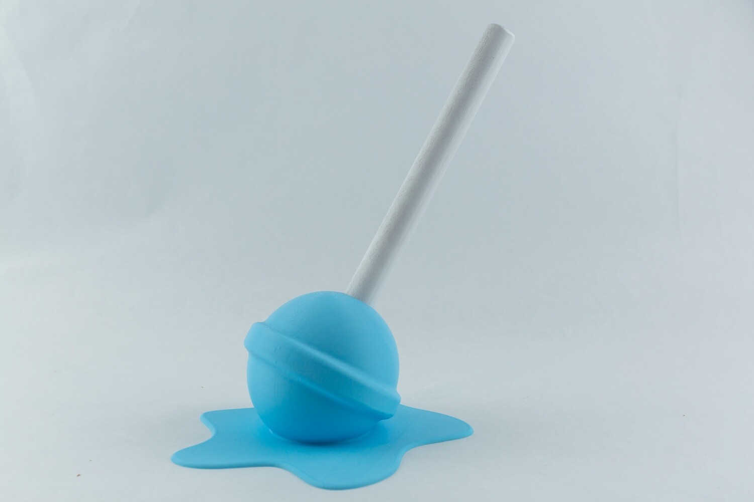 Oversized Melting Lollipop Sculpture