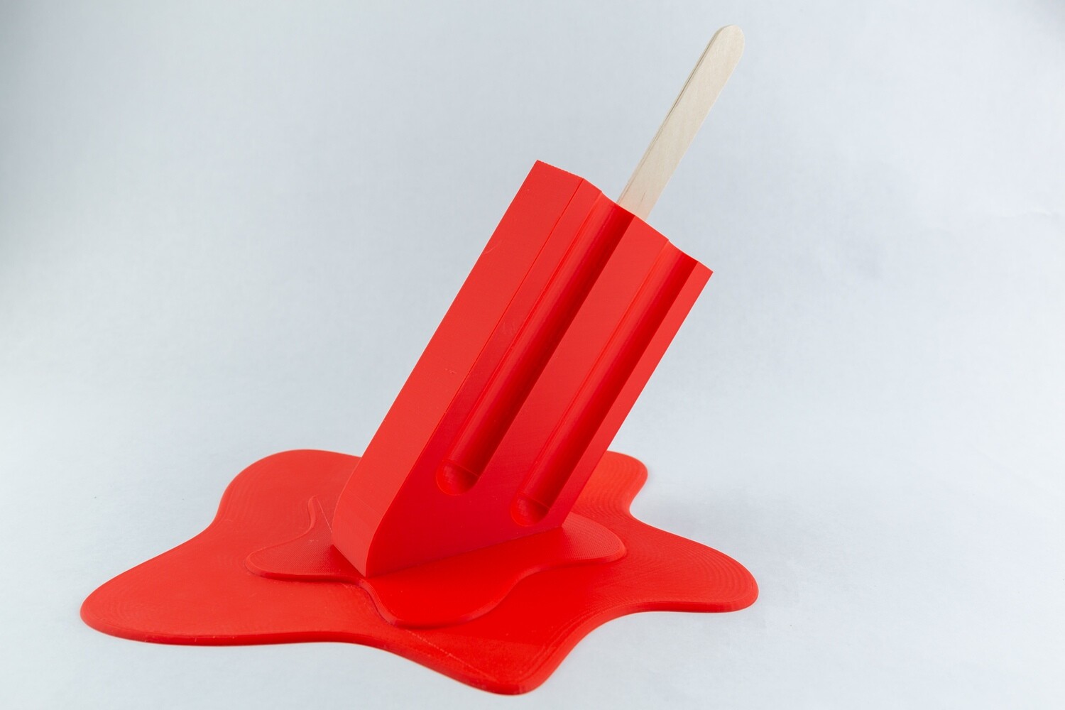 Oversized Melting Popsicle Sculpture
