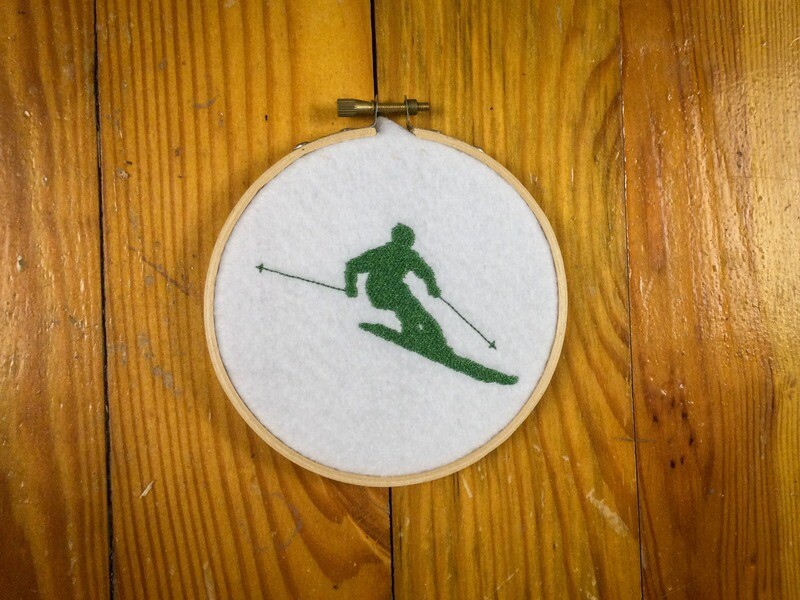 Embroidered 4&quot; Hoop Wall Art