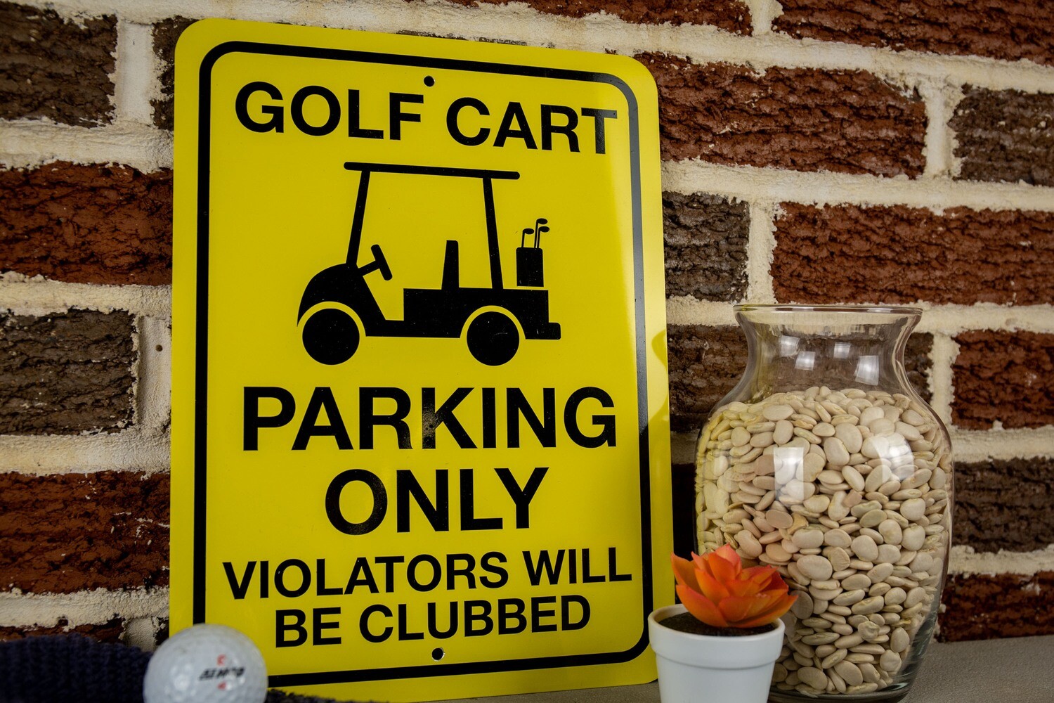 Golf Cart Parking Sign