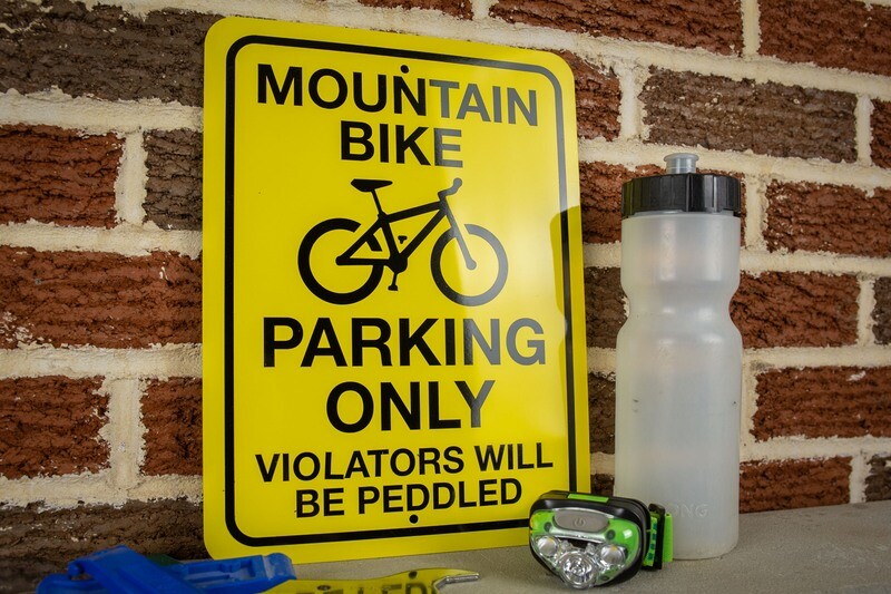 Mountain Bike Parking Sign