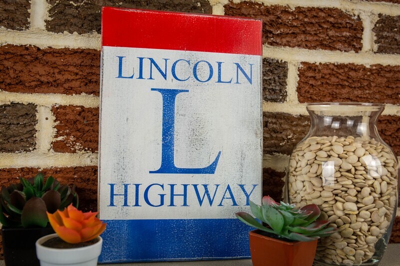 Vintage Lincoln Highway Sign