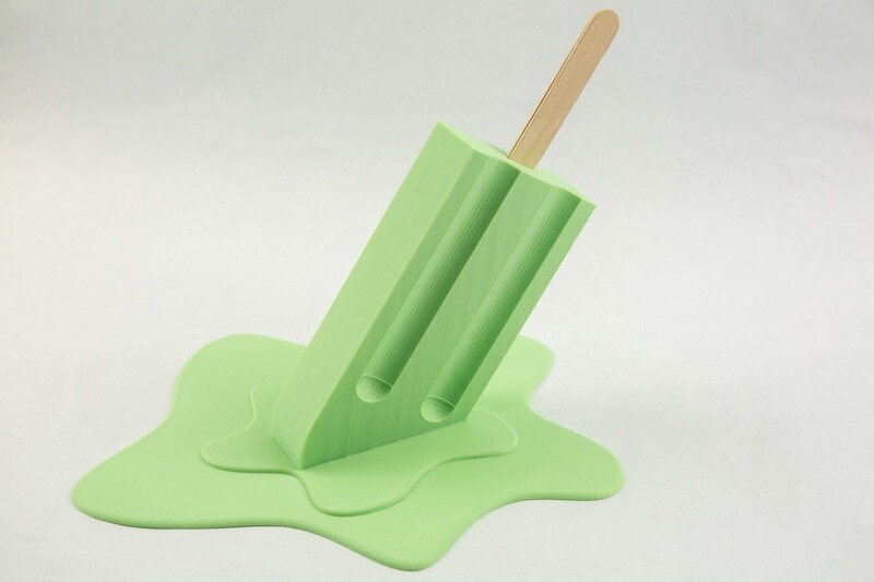 Oversized Melting Popsicle Sculpture