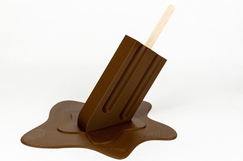 Oversized Melting Fudgsicle Sculpture