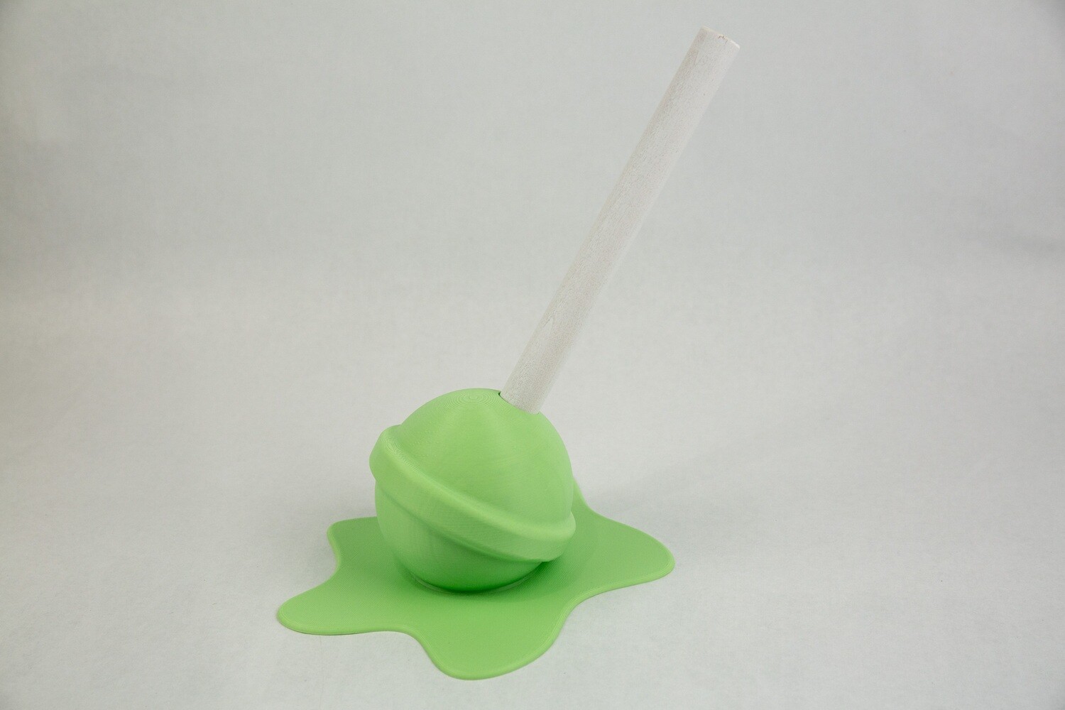 Oversized Melting Lollipop Sculpture