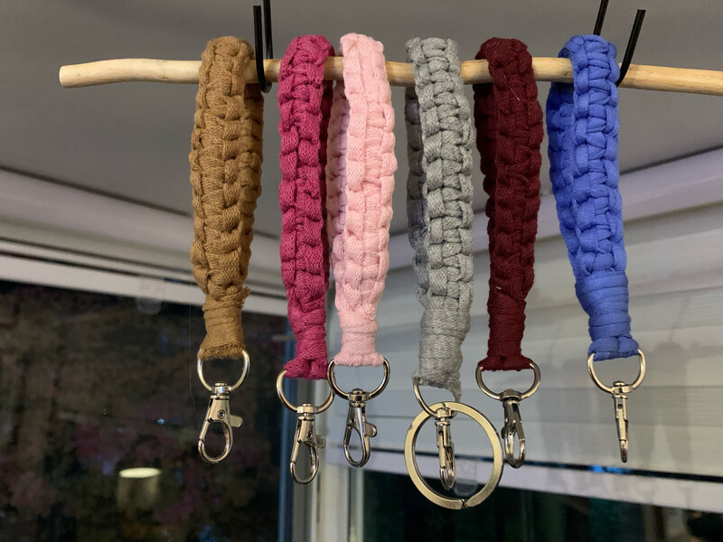 Macrame Wristlet Keychain