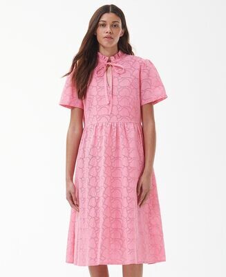 Barbour Robe Palmetto rose broderie