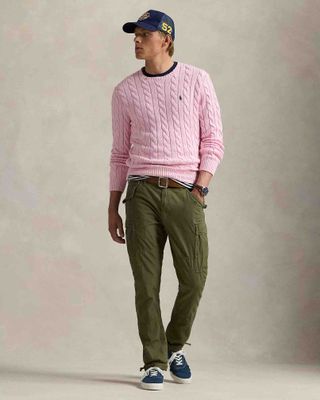 Pull en coton torsadé Rose Carmel