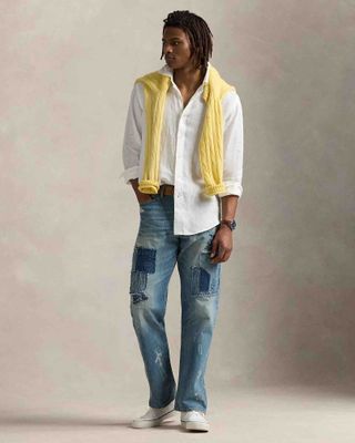 Chemise Slim Fit en lin Pour Homme