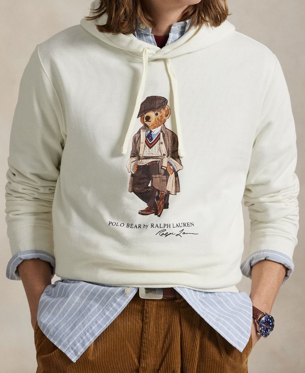POLO BEAR FLEECE HOODIE, Taille: XL
