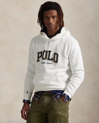 LOGO FLEECE HOODIE BLANC
