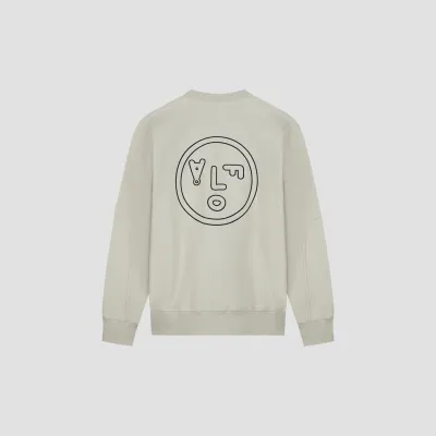 FACE CREWNECK SWEAT CEMENT