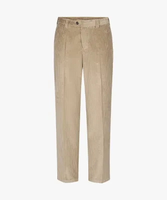 Beige loose fit corduroy