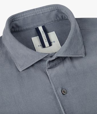 Chemise Velours Blue Profuomo