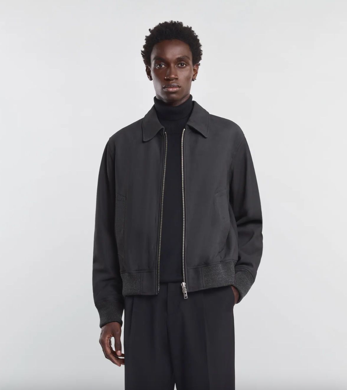 HOGAN MASON SUEDE BOMBER Anthracite