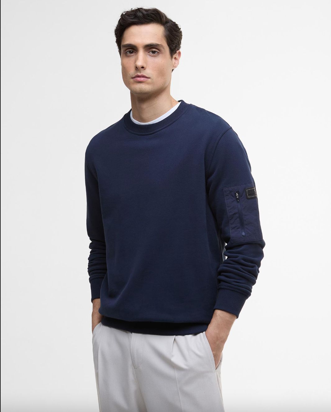 Men&#39;s Barbour International Grip Crew Neck Sweat