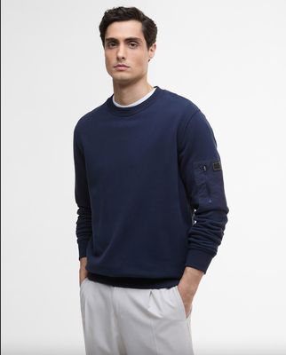 Men&#39;s Barbour International Grip Crew Neck Sweat
