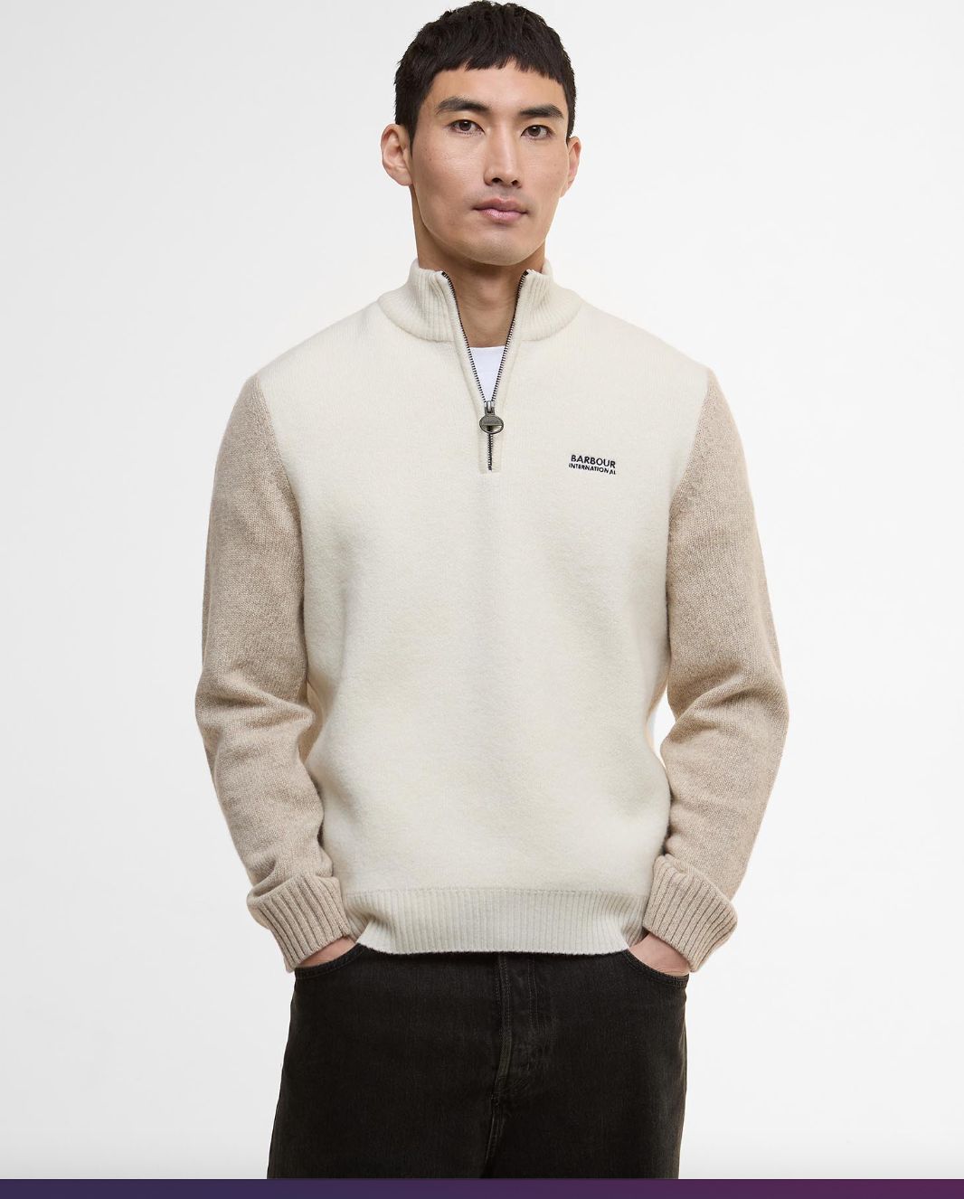 Men&#39;s Barbour International Hutchy Half Zip Sweat
