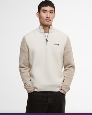 Men&#39;s Barbour International Hutchy Half Zip Sweat