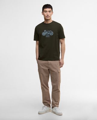 T-Shirt Barb Intern Morris Motorbike Sage